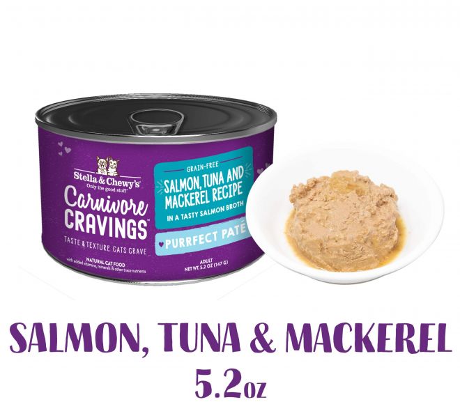 S&C Cat CC Cans_Pate_Salmon, Tuna & Mackerel 5.2oz