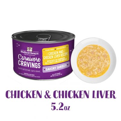 S&C Cat CC Cans_Savory Shreds_Chicken & Chicken Liver 5.2oz