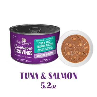 S&C Cat CC Cans_Savory Shreds_Tuna & Salmon 5.2oz